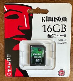 Kingston Canvas Select 16GB SDHC Class 10 SDS High Speed HD Video Card