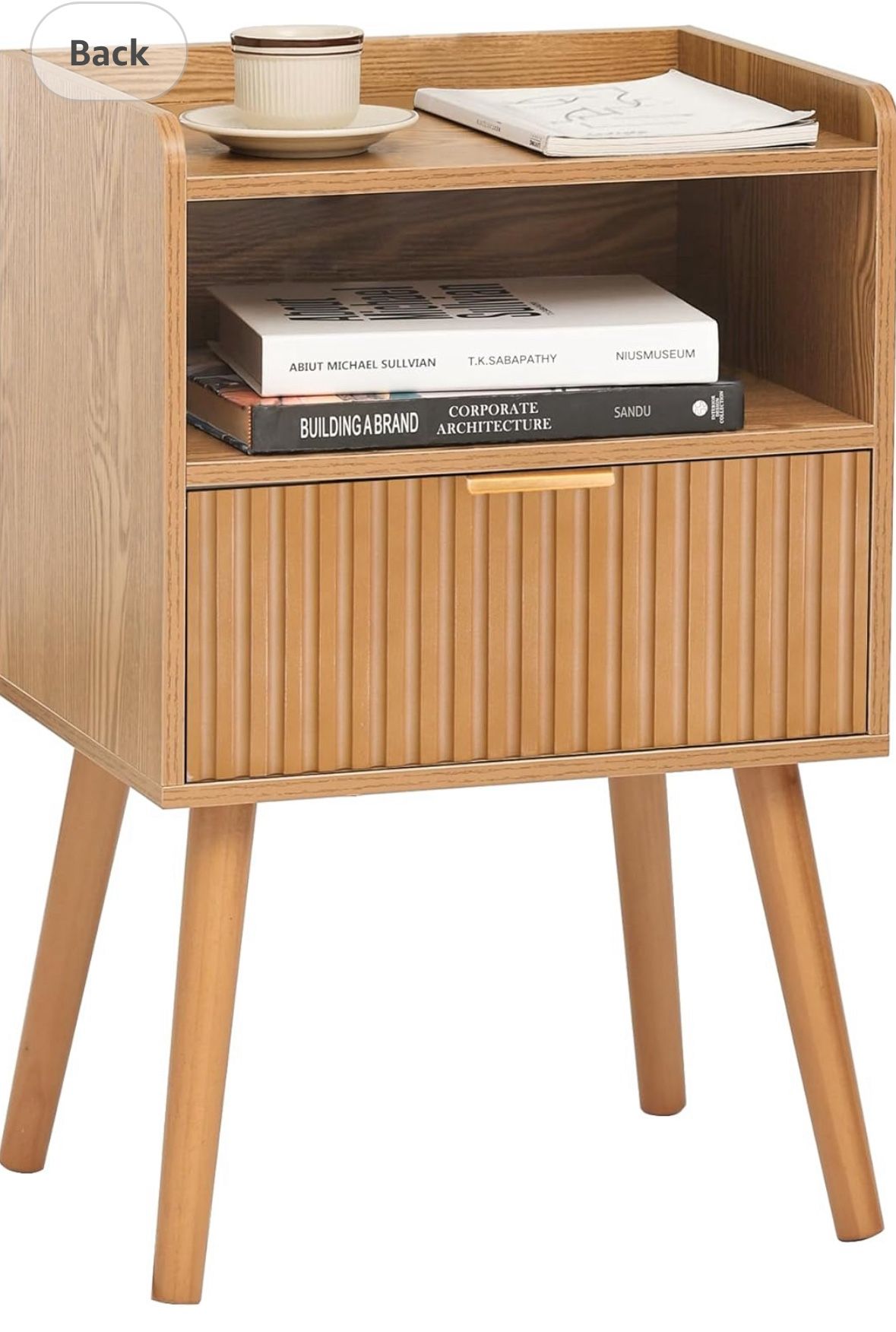Fluted End Table New Open Box