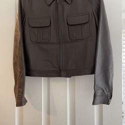 Women GAP  Brown Leather Jacket S