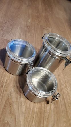 Stainless Steel Kitchen Canisters