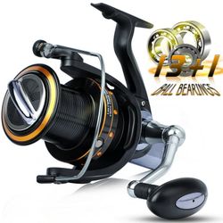 Surf Fishing Reel 13+1 BB Super Smooth Powerful Spinning Reel for Saltwater