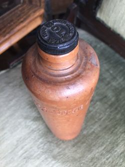 Antique stoneware liquor bottle by Erven Lucas Bols Amsterdam