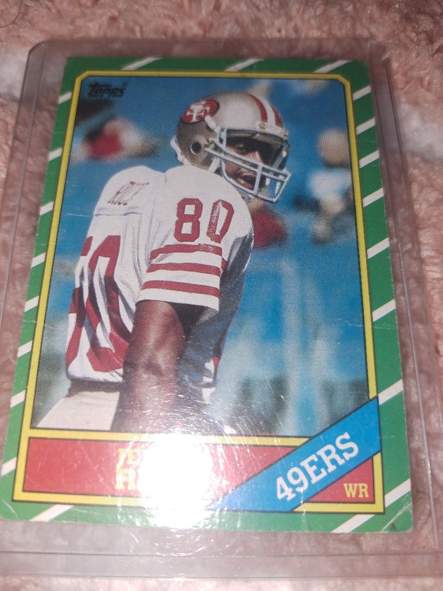 1986 Topps Jerry Rice Rookie #161