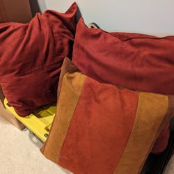 Velvet Sofa Pillows (3)