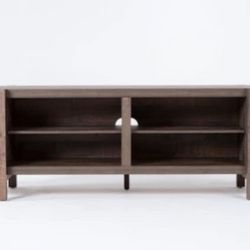 Ranier Brown 65" Rustic Wood TV Stand Shelves | Storage | Entertainment Center