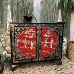 Vintage Asian Console Table (Delivery Service Available)