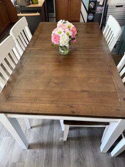 Rustic dining room table
