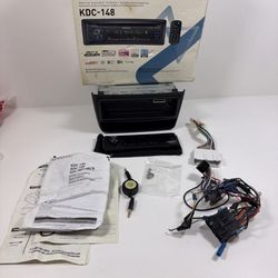 Kenwood KDC-148 Cd player 1 Din radio stereo receiver head unit System Q Sound