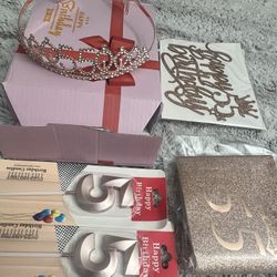 Birthday #55 Tiara And Candles 