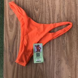 Neon orange bikini bottoms Size L