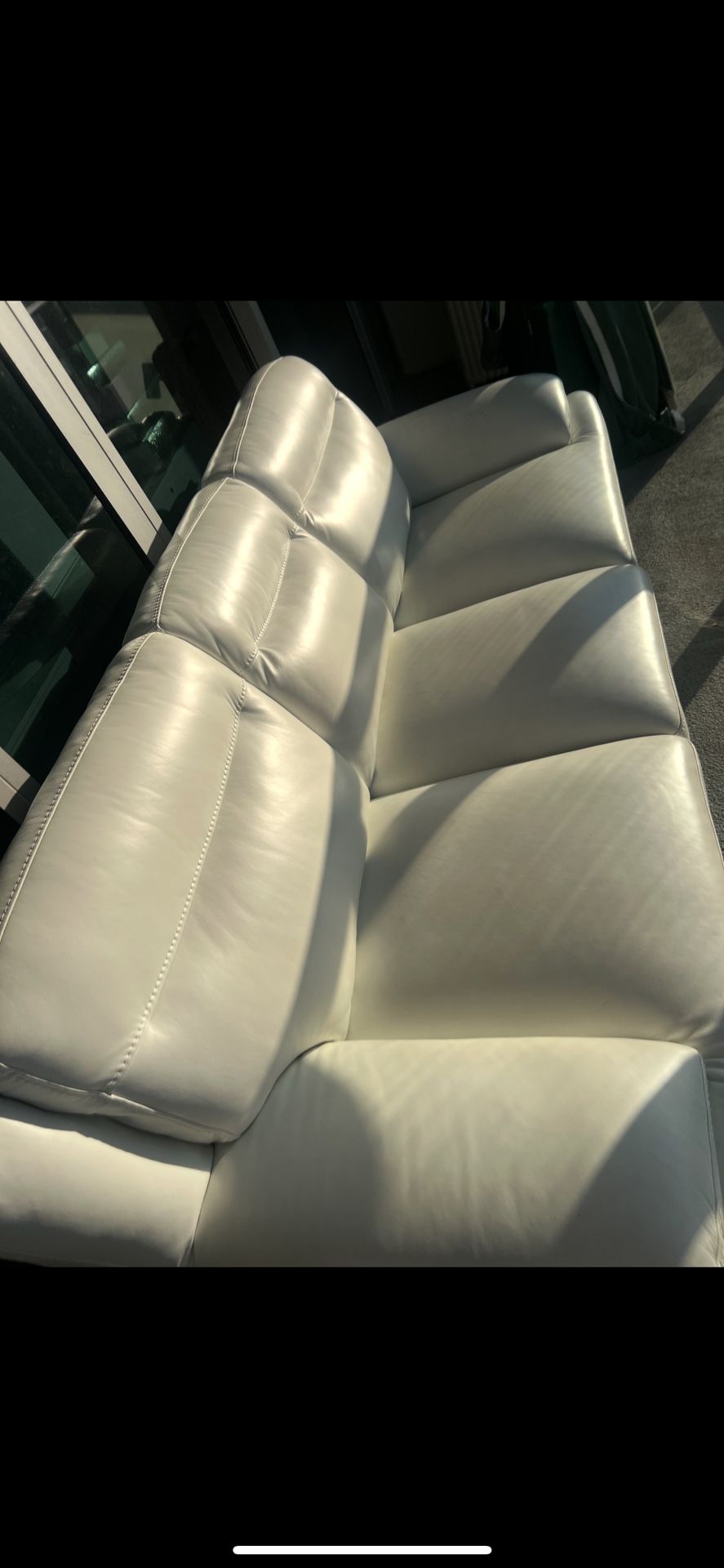 White Pleather Sofa : Rooms To Go.