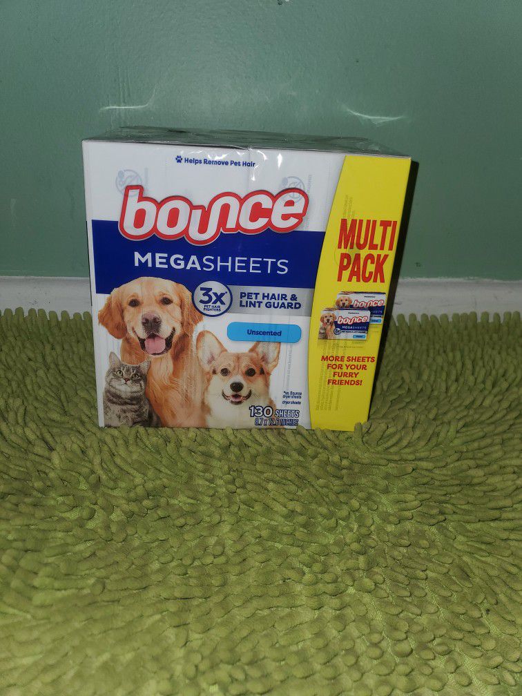 Bounce 130 Dryer Sheets Unscented 