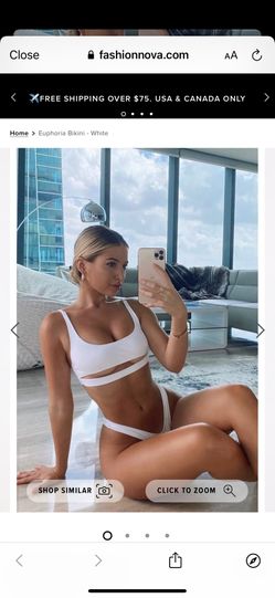 Fashion Nova White Bikini