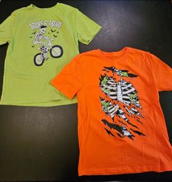 Kids Halloween Shirts Bundle (2 Pack) - Size Medium 8