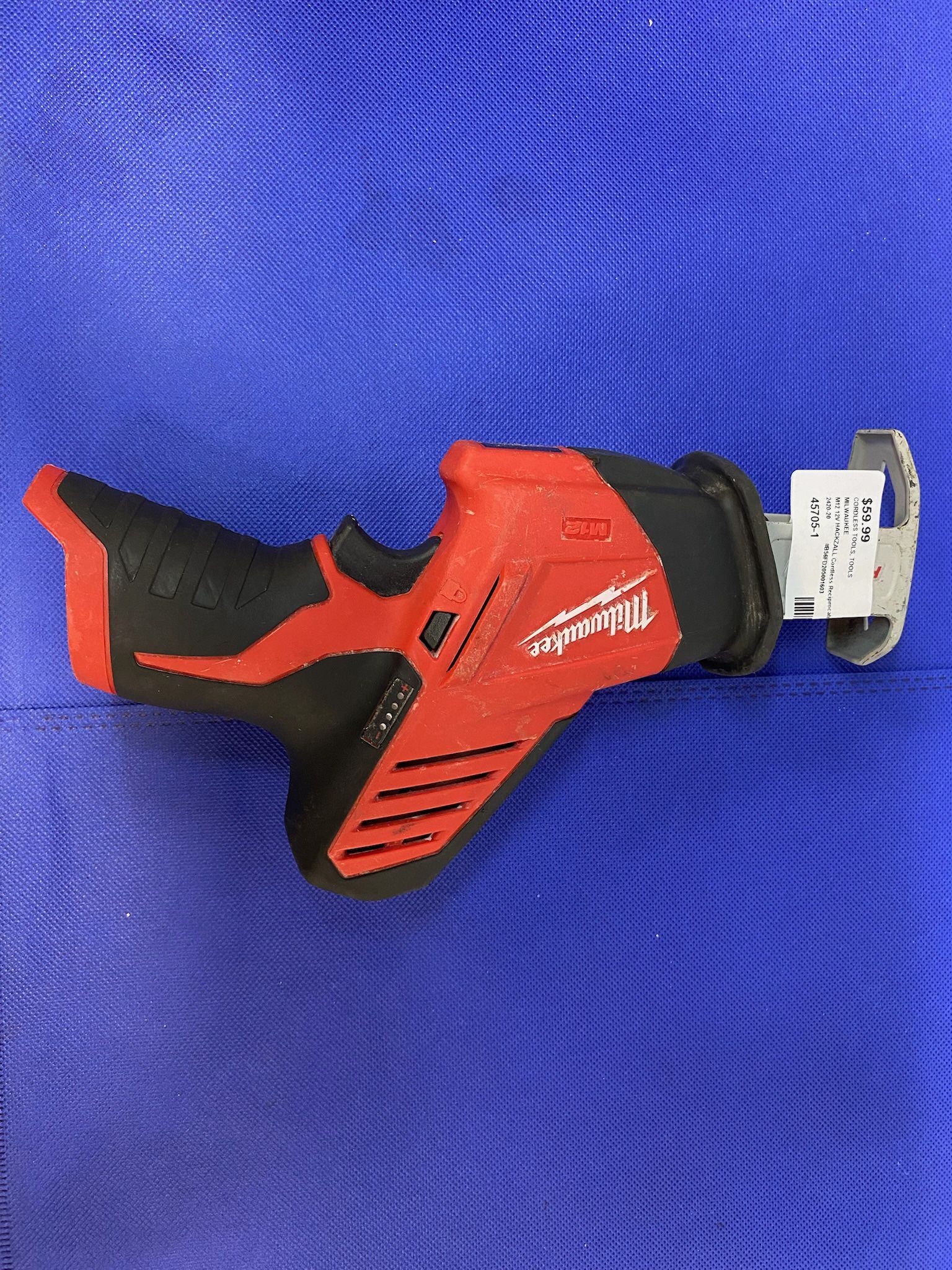 MILWAUKEE 2420-20 M12 12V HACKZALL Cordless Reciprocating Saw