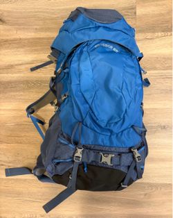 REI Blue 65 Liter Passage 65 Hiking/Backpacking Backpack with Adjustable Sizing