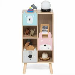 Kids bookcase toy storage organizer