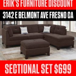 NEW BROWN SECTIONAL 