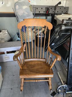 Solid wood rocking chair