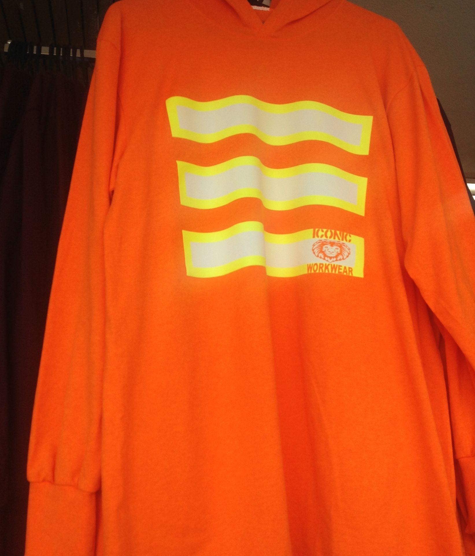 High Visibility Safety Long Sleeve Shirt with Hoodie