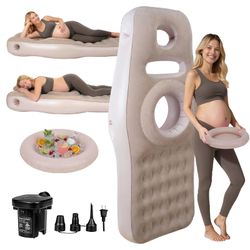 Inflatable Pregnancy Pillow with Belly & Head Hole, Prone Pregnancy Pillow