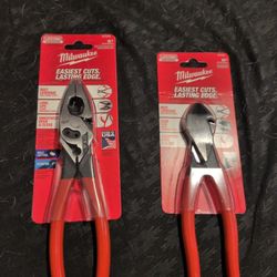 Milwaukee 9" Lineman's and 8" Diagonal 