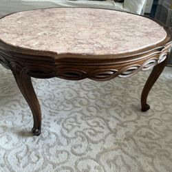 Vintage 1960s French Provincial Round Coffee Table - Devon Prov Hous