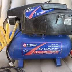 100 Psi Air Compressor And  New 2-in-1 Air Nailer/Stapler