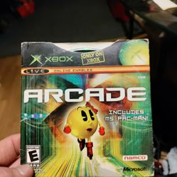 Arcade Game Includes Ms PAC Man Xbox Game 