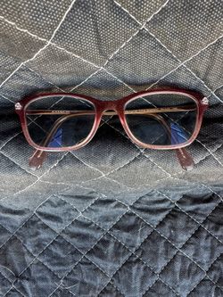 Coach Burgundy Glitter Eyeglass Frames