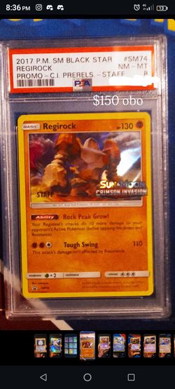 PSA 8 Regirock Staff pre release promo