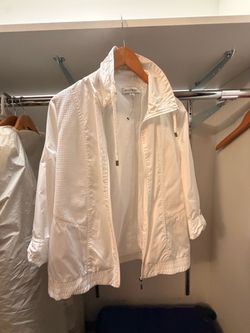 White new  windbreaker ,S