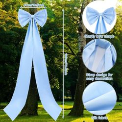 Giant bow decoration for Christmas tree decoration, large bows for room wall backdrop, 75 x 18 inches, bow for wedding, Christmas, fall, and birthday 