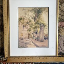 Water Color Signed M Lichty 