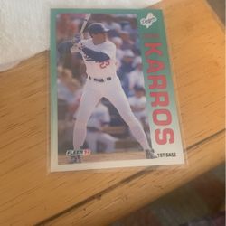 Baseball card Eric Karros                                                           B