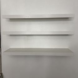 White IKEA Shelves 