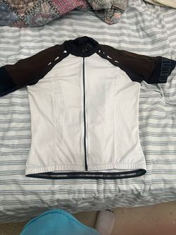 Performance Bicycle Ultra Men’s XL Cycling Jersey Full Zip White Black