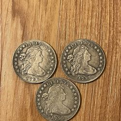 Old Coins 3 Pieces 