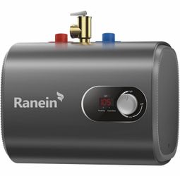 Gen II Ranein 2.5 Gallons Electric Mini Tank Water Heater, 120V, Instant Hot Water for Point of Use, Easy Installation, Compact Design for Under Sink,