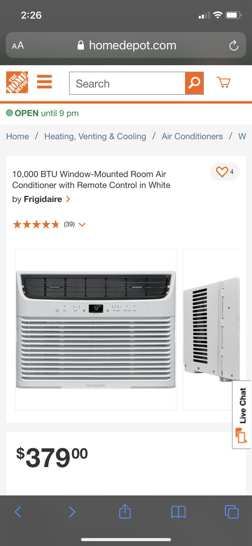 Frigidaire Window Air Conditioner Brand New In Box