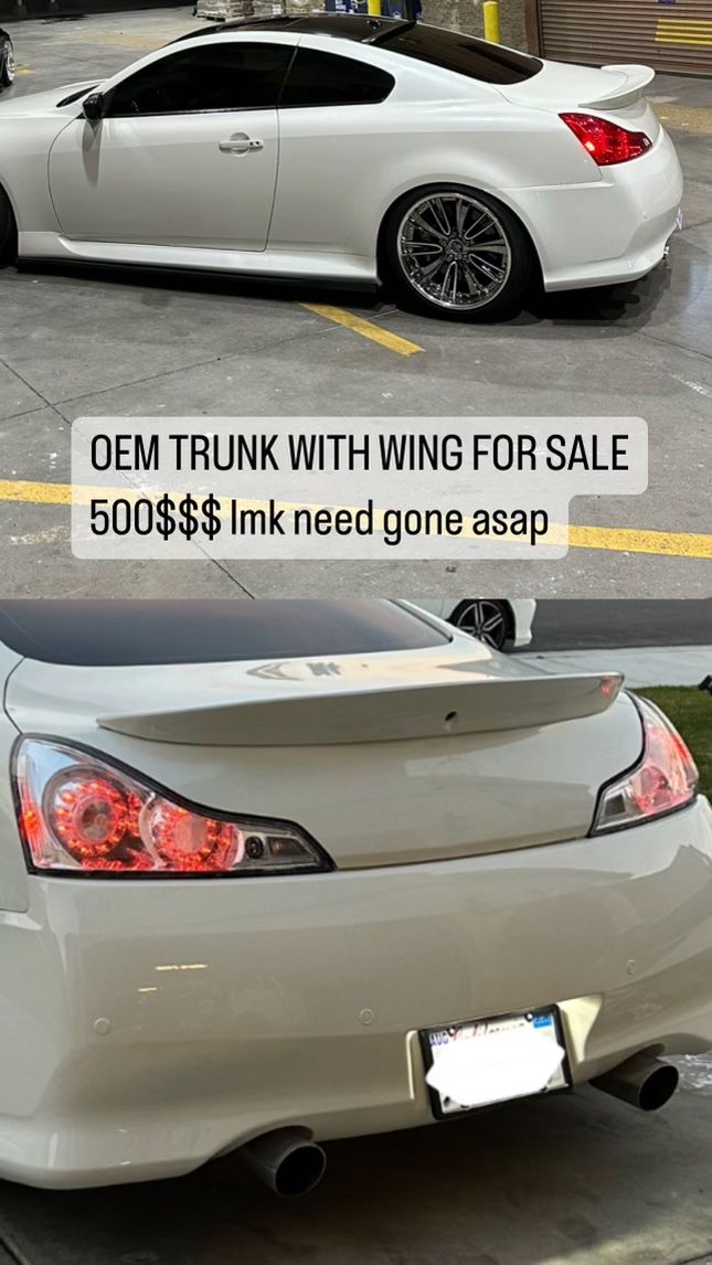 G37 Coupe Trunk