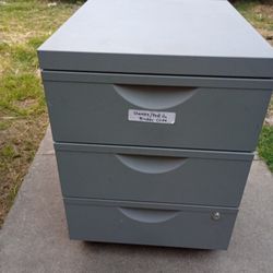 Lightweight Metal Storage Cabinet On Casters