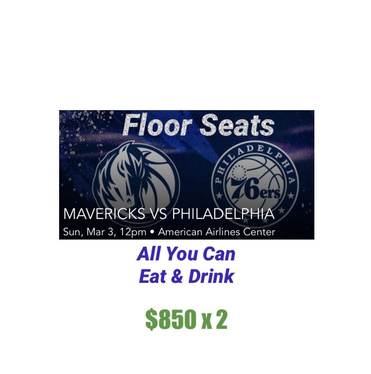 Dallas Mavericks vs Philadelphia 76ers