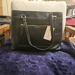 Leather shoulder bag