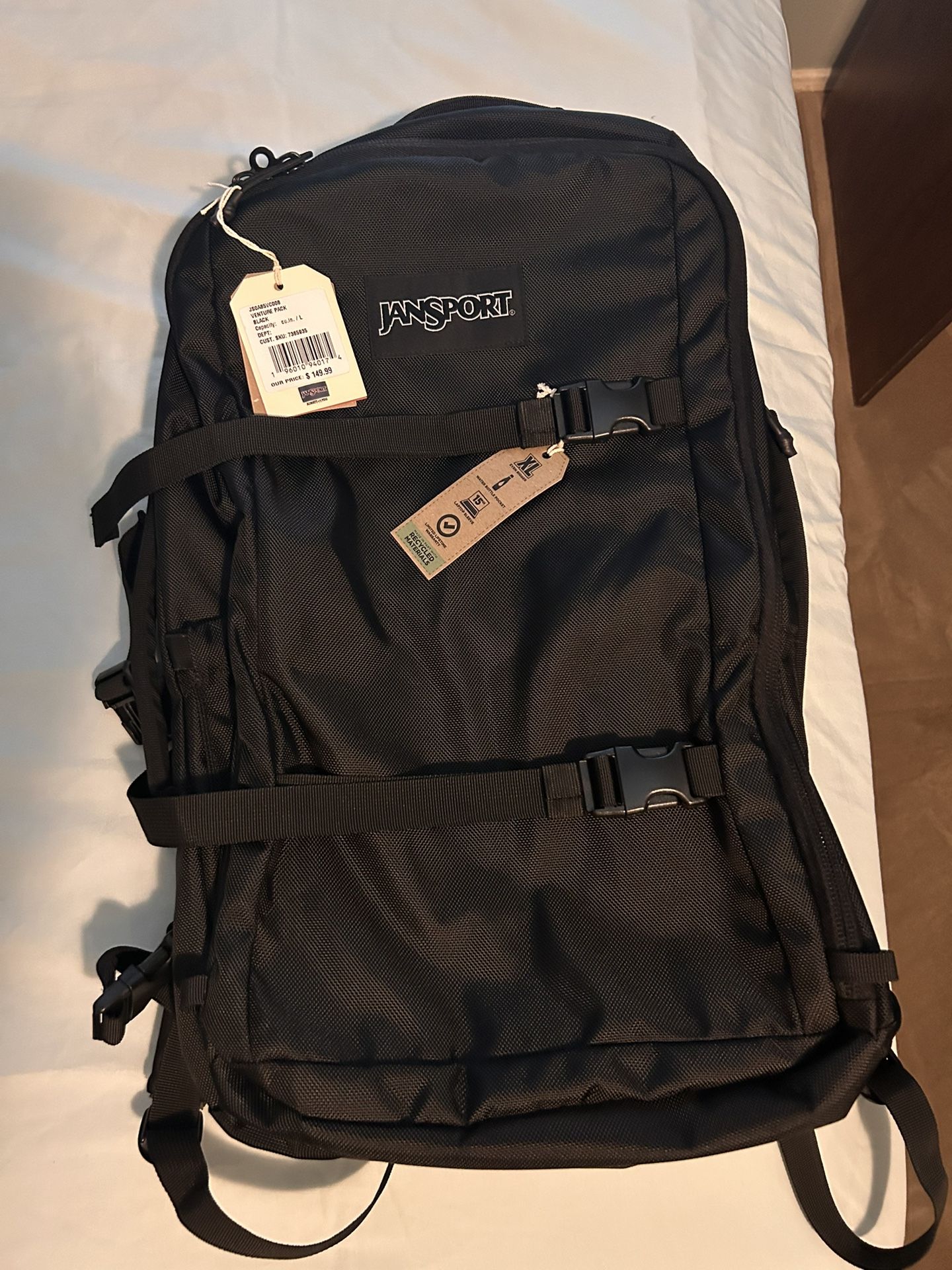 Brand New JanSport Venture Pack – Black (40L)