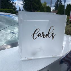 Card Box (Weddings/Events)