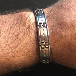 Fine Mens ID Bracelet 8.5” Stainless Steel