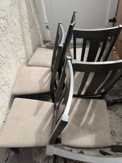 Grey/ gray dinning table 7 piece