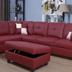 Sectional And Ottoman 