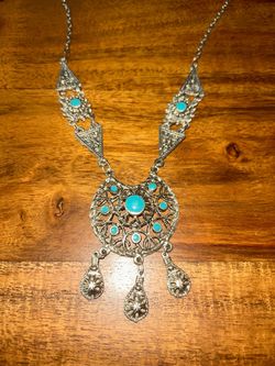 Vintage Moroccan/North African-inspired statement necklace
